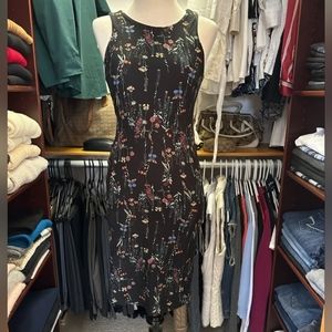 June & Hudson black floral dress, S